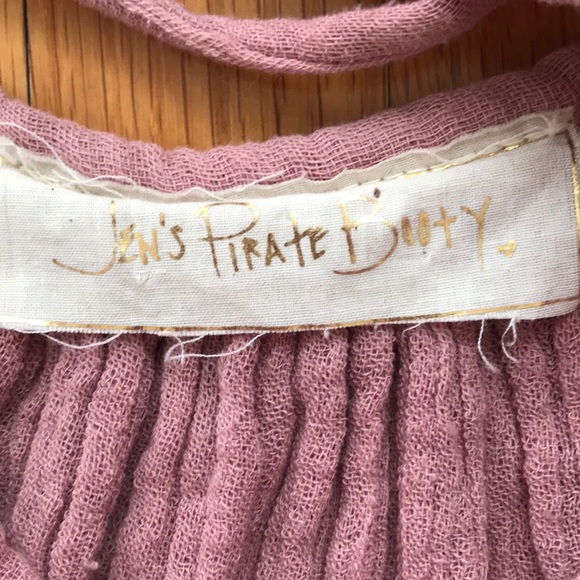 EUC Jens Pirate Booty lace up gauze top, P/S - Picture 4 of 6